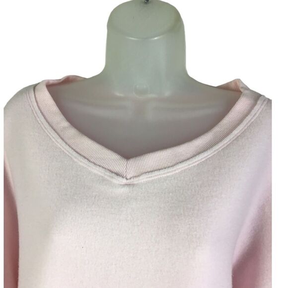 Wildfox Cobalt V-Neck Balloon Sleeve Sweatshirt in Soft Lilac Size Large - Picture 8 of 14